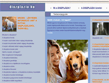 Tablet Screenshot of diszplazia.hu